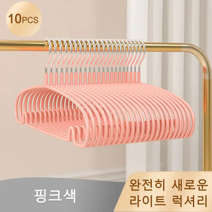 10PCS Simple Clothes Hanger Non Slip Dormitory Household Clothes Hanging to Prevent Clothes Deformation Clothes Storage