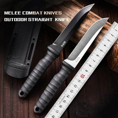 5Cr15Mov Stainless Steel Meat Cleaver Sharp Boning Knife Fishing Accessories Knife with Holster Multifunction Vegetable Peeler