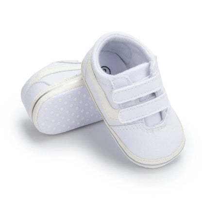 2023 New Baby Canvas Sneakers Anti-slip Soft Plaid Baby Boy Girl Shoes Newborns First Walkers Infant Baby Unisex Casual Shoes