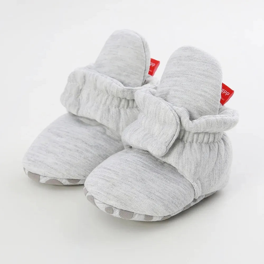 Meckior New Baby Socks Shoes Star Toddler First Walkers Booties Cotton Comfort Soft Anti-slip Warm Infant Baby Boy Girl Shoes