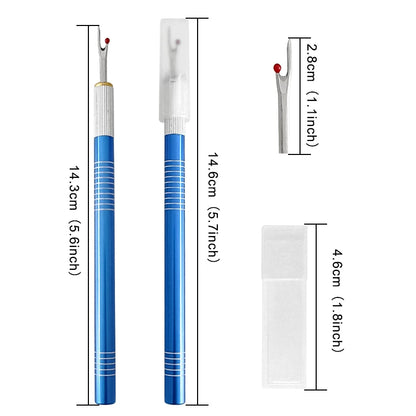 1Pcs Thread Cutter with 5Pcs Replacement Head Seam Ripper Stitch Thread Unpicker Embroidery Thread Remover DIY Sewing Tools