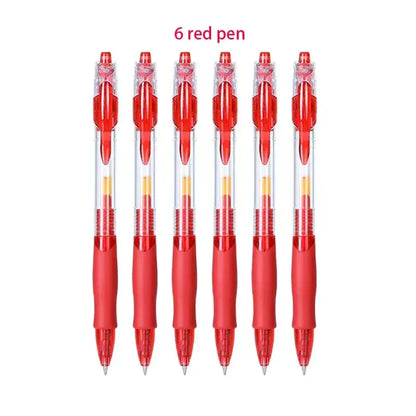 13/30pcs Retractable Gel Pens Set Black/Red/Blue Ink Ballpoint for Writing Refills Office Accessories School Supplies Stationery