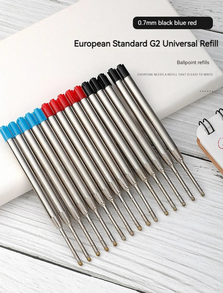 5/10/20pcs L:3.9 In/99mm Ballpoint Pen G2 Refills for Medium Point blue red Black Ink Rods for Writing Office Stationery