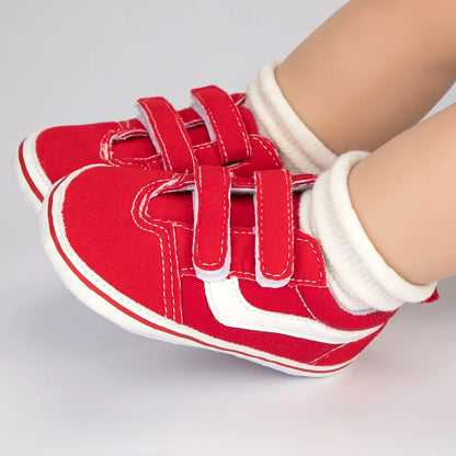 2023 New Baby Canvas Sneakers Anti-slip Soft Plaid Baby Boy Girl Shoes Newborns First Walkers Infant Baby Unisex Casual Shoes