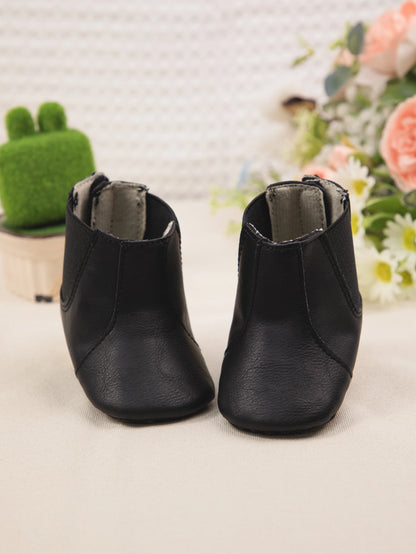 New Newborn Baby Casual Toddler Shoes Baby Boy Girl Solid Color Boots Anti-Slip Warm Cotton Shoes Sole Baby Shoes Four Seasons 0