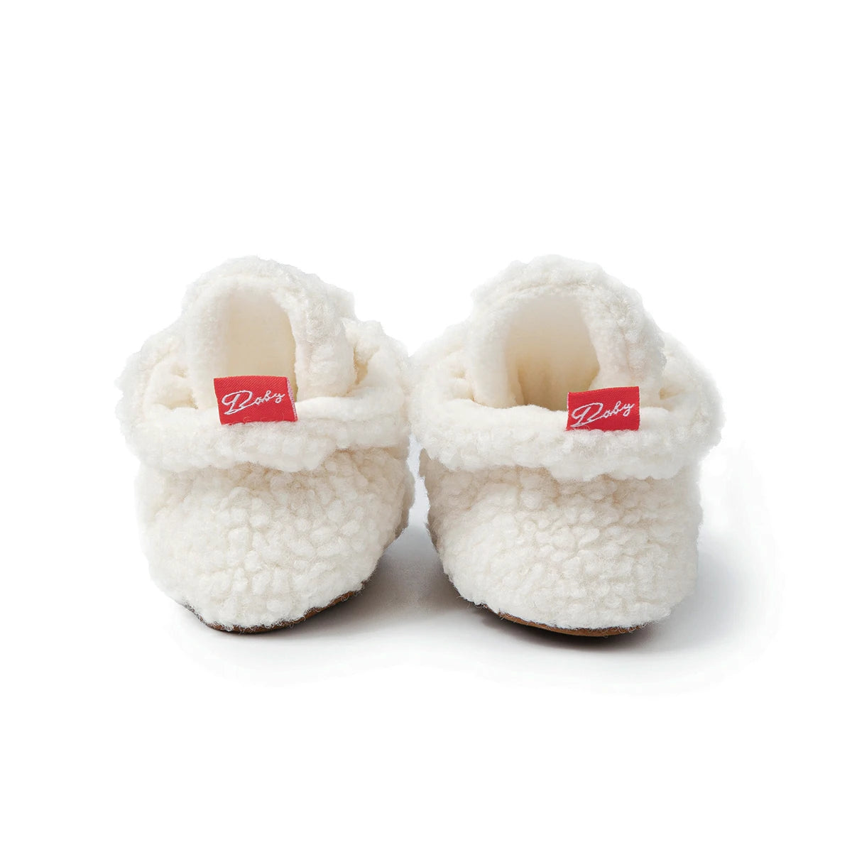 Meckior Baby Fleece Booties Infant Baby Slippers Girls Boys Non-Slip Soft Sole Baby Socks Newborn First Walkers Warm Crib Shoes