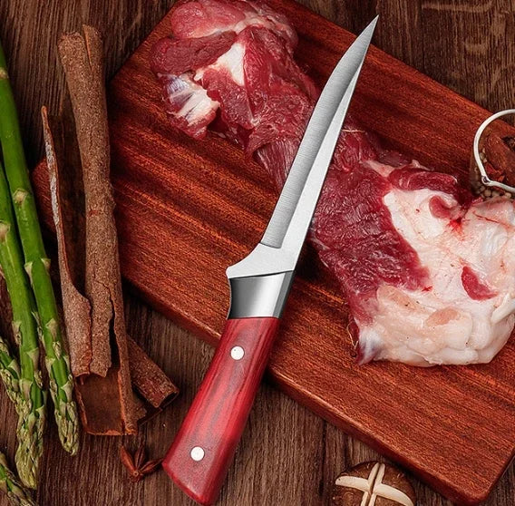 Stainless Steel Boning Knife Kitchen Knife for Meat Cleaver Fruit Paring Vegetable Knife Pork Beef Sheep Meat Cutting Knife