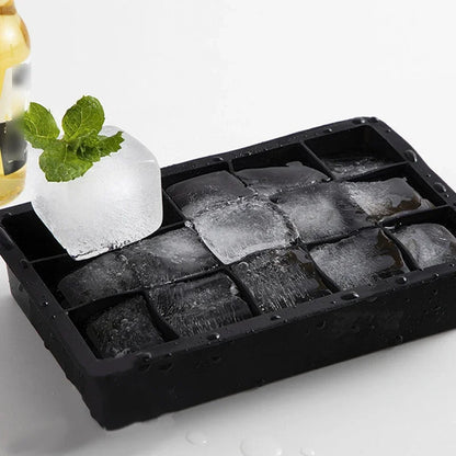 Square Ice Cube Molds With Silicone Easy Release Ice Cream Homemade Summer Beverage Cooling Kitchen And Bar Tools