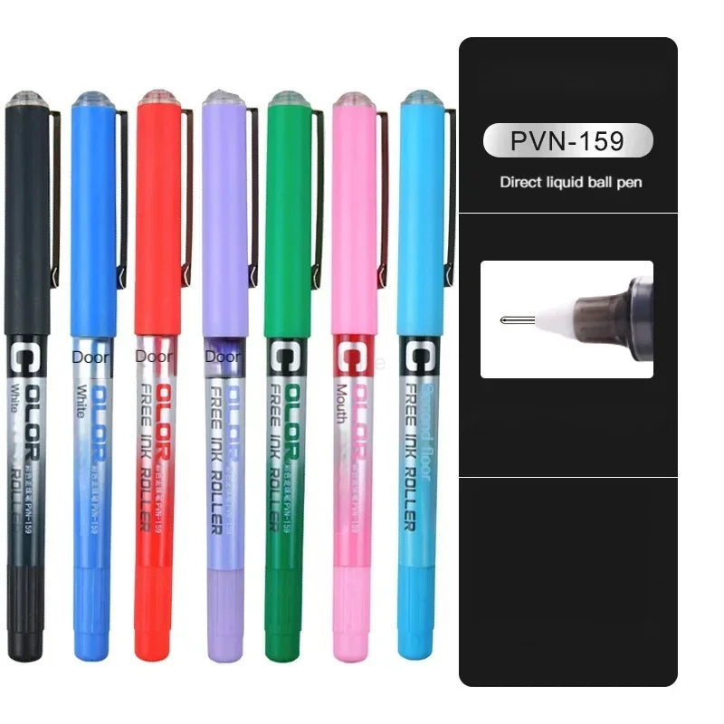 7pcs Precise Roller ball Pens,0.28/0.38/0.5mm Extra Fine Nib Liquid Ink Ballpoint Pen,for Writing School Office Stationary