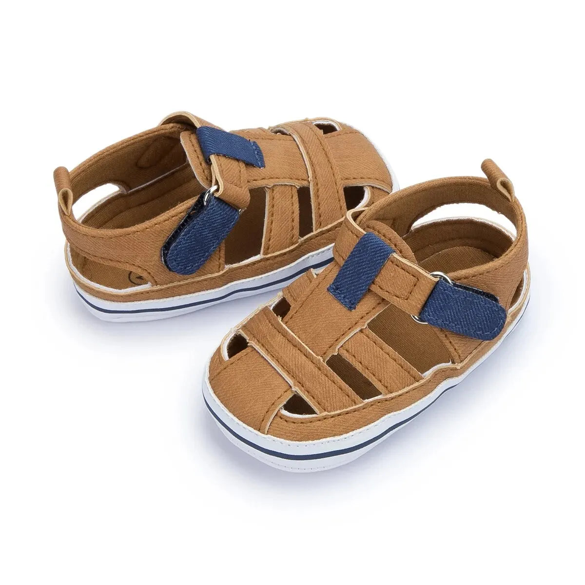 Meckior Baby Canvas Casual Boy Shoes Anti-Slip Rubber Bottom Infant Toddler Newborn First Walker Baby Boy Girl First Sandals