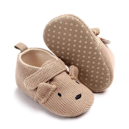 Meckior Baby Slippers Casual Baby Boy Girl Knit Crib Shoes Cartoon Soft Sole Anti-slip Prewalker Reptiles Toddler Baby Shoes