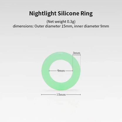 10/50/100pcs Outdoor Ground Nail Luminous Ring Silicone Rubber O-ring Warning Ring For Camping Tent Nail Accessories