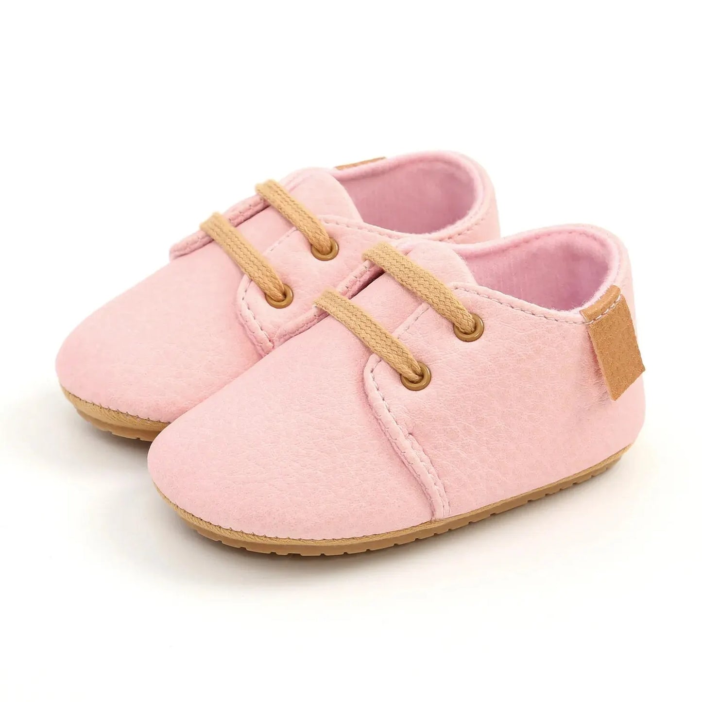 Meckior Baby Shoes Retro PU Leather Boy Girl Shoes Toddler Rubber Sole Anti-slip First Walkers Unisex Newborn Moccasins