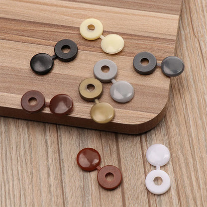 50PCS/Bag Practical Hinged Plastic Screw Fold Snap Protective Cap Button Nuts Cover Bolts Protect Furniture Decor