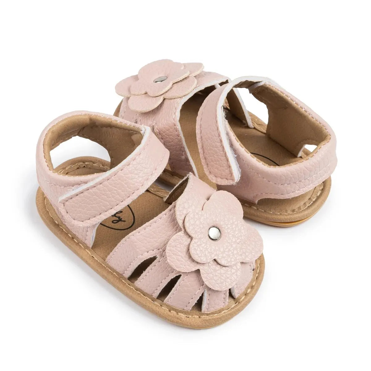 Infant Baby Girls Beach Sandals Flats and Soft Sole Non-slip Flower Princess Wedding Dress Walking Shoes for Newborn Baby