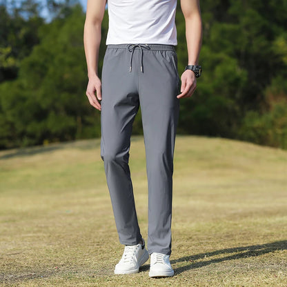 Summer Thin Ice Silk Couple Sports Pants Absorb Sweat Quickly Dry Comfortable and Breathable Men's Casual Sports Pants