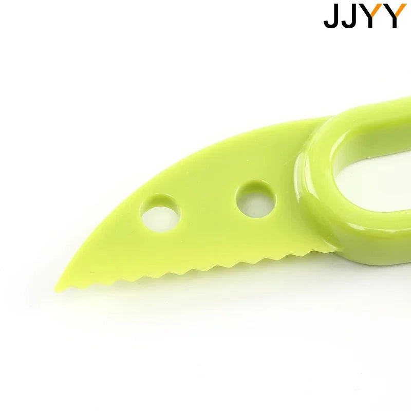 3 in 1 Avocado Slicer Shea Corer Butter Fruit Peeler Cutter Pulp Separator Plastic Knife Kitchen Vegetable Tools