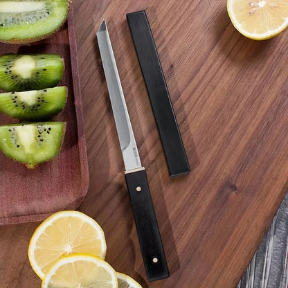 High Hardness Kitchen Knife Sharp Portable Pocket Fruit Knife BoningKnife with Scabbard For Cooking