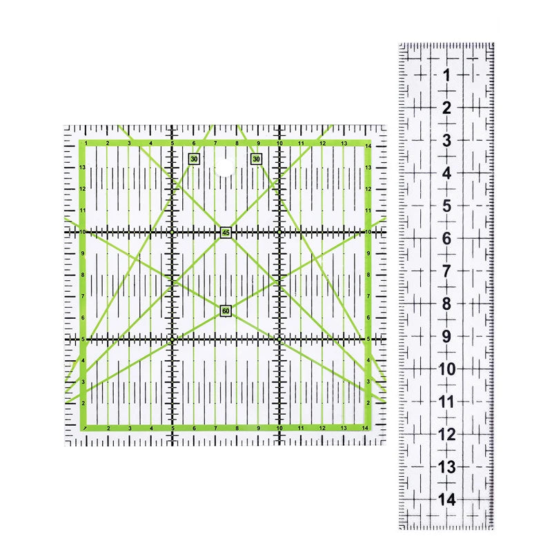 1/2pcs 15cm Quilting Patchwork Ruler Fabric Cloth Cutting Ruler