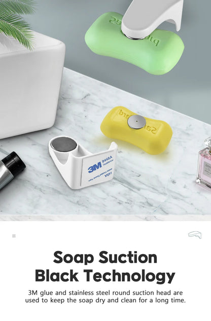 Magnetic Soap Holder, Soap Box Punch-free Soap Holder, Drain Soap Holder, Bathroom Toilet Soap Box