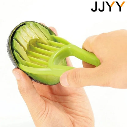 3 in 1 Avocado Slicer Shea Corer Butter Fruit Peeler Cutter Pulp Separator Plastic Knife Kitchen Vegetable Tools