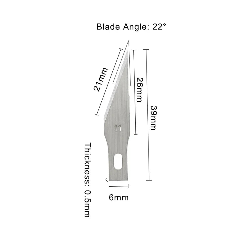 100/50/20Pcs Metal Scalpel Knife Engraving Knife Blades Wood Carving Knife Blade Replacement Surgical Sculpture Cutting Tools