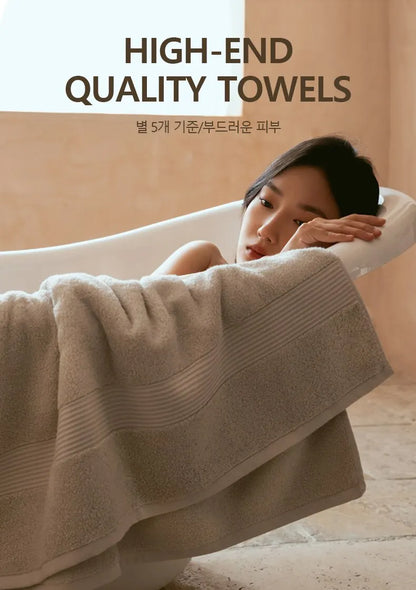 Cotton Towel Bathroom Face Towel Strong Absorbent Soft Non-shedding Adult Towel Thickened Box in Two Packs