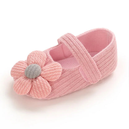 Meckior New Baby Girls Shoes Flower Bow Tie Princess Shoes Non-Slip Toddler First Walker Newborn Infants Girl Shoes Comfortable