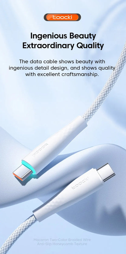 2 Pack PD 60W 1m and 2m USB C To Type C Cable Fast Charging Charger Cable 2pcs For Macbook Huawei Xiaomi POCO Samsung