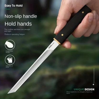 High Hardness Kitchen Knife Sharp Portable Pocket Fruit Knife BoningKnife with Scabbard For Cooking