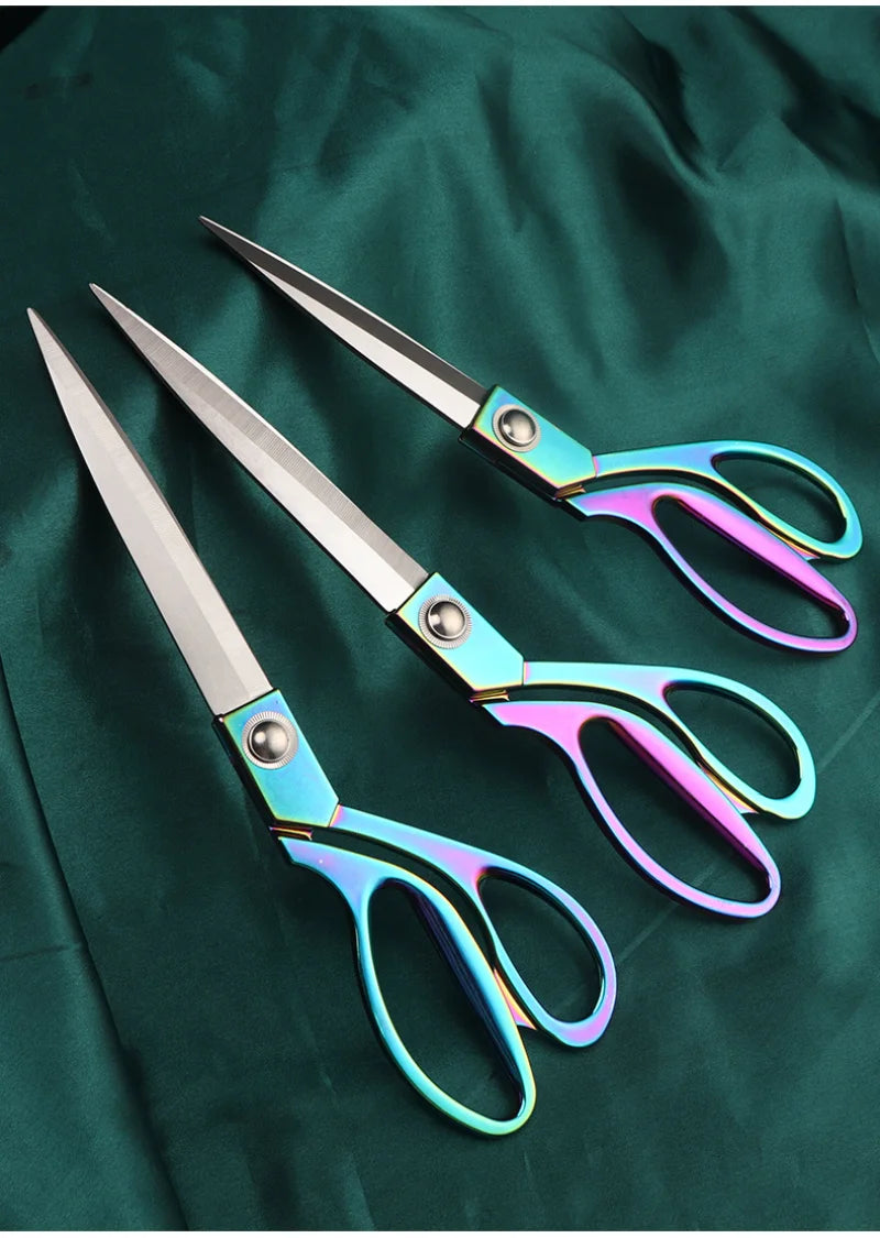 Professional Sewing Scissors Stainless Steel Tailor Scissors 8/9/10inch Fabric Cloth Cutter Diy Sewing Tools and Accessories 가위