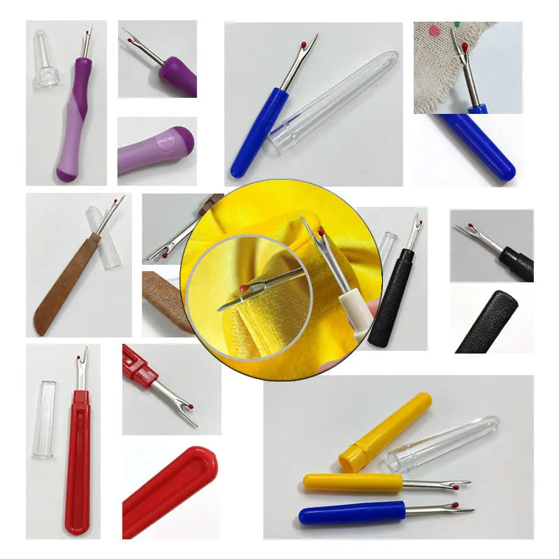 1/4pcs Plastic Handle Craft Thread Cutter Seam Ripper Stitch DIY Knife Needle Arts Sewing Tools Unpicker Sewing Accessories