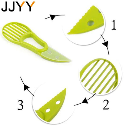 Avocado Slicer Shea Corer Butter Fruit Peeler Cutter Pulp Separator 3 In 1 Plastic Knife Kitchen Vegetable Tools