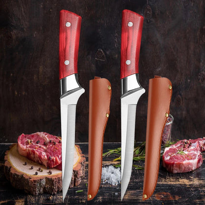 Stainless Steel Boning Knife Kitchen Knife for Meat Cleaver Fruit Paring Vegetable Knife Pork Beef Sheep Meat Cutting Knife