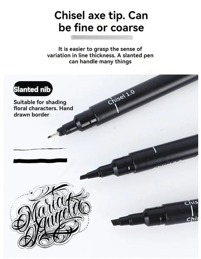 Black Micro Pens,15 Sizes,Waterproof Archival Ink,Fine Point Pen for Artist Illustration,Sketching,Anime,Manga Technical Drawing