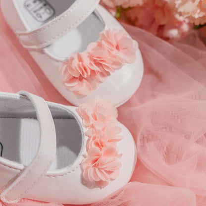 Newborn Baby Girl Princess Shoes Bow Tie Flat Bottomed Bean Shoes Shallow Mouthed Soft Casual Toddler Girls Shoes 0-18M