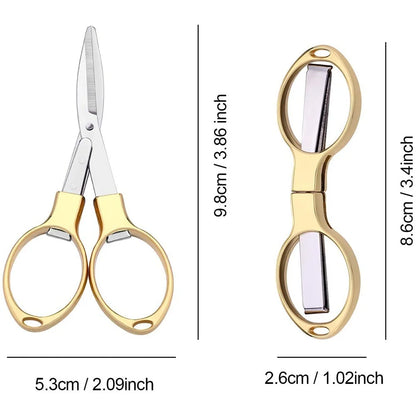 Fishing Line Scissor Portable Folding Safety Scissors Comfortable Zinc Alloy Grip Sharp Stainless Steel Safety Blade