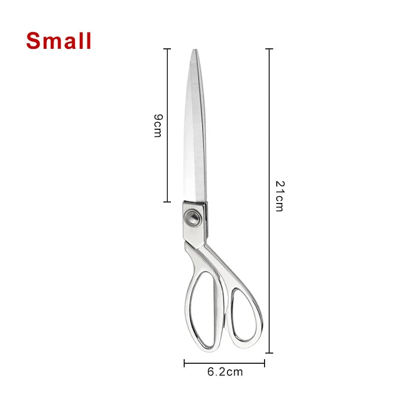 Professional Sewing Scissors Stainless Steel Tailor Scissors 8/9/10inch Fabric Cloth Cutter Diy Sewing Tools and Accessories 가위