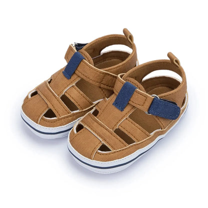 Meckior Baby Canvas Casual Boy Shoes Anti-Slip Rubber Bottom Infant Toddler Newborn First Walker Baby Boy Girl First Sandals