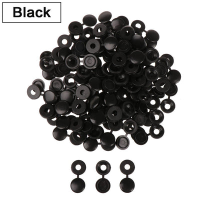 50PCS/Bag Practical Hinged Plastic Screw Fold Snap Protective Cap Button Nuts Cover Bolts Protect Furniture Decor