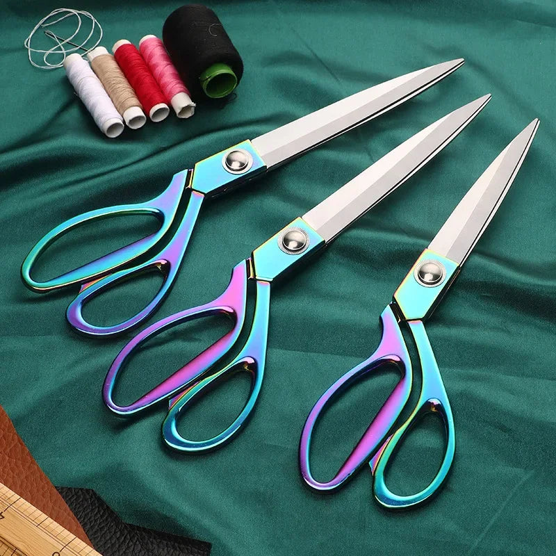 Professional Sewing Scissors Stainless Steel Tailor Scissors 8/9/10inch Fabric Cloth Cutter Diy Sewing Tools and Accessories 가위