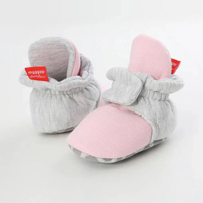 Meckior New Baby Socks Shoes Star Toddler First Walkers Booties Cotton Comfort Soft Anti-slip Warm Infant Baby Boy Girl Shoes