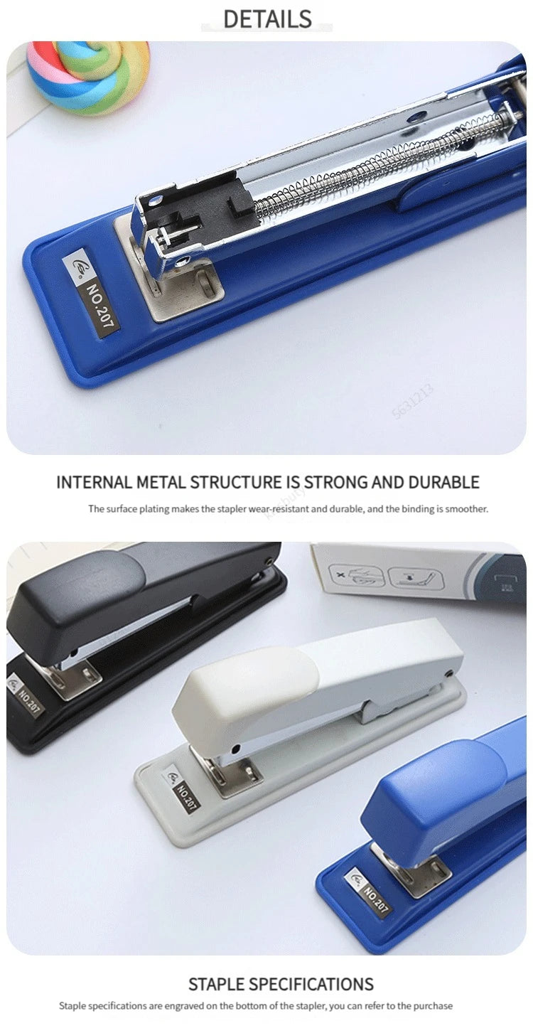 Hand held stapler student office binding machine multi function labor saving durable stapler thickened medium stapler