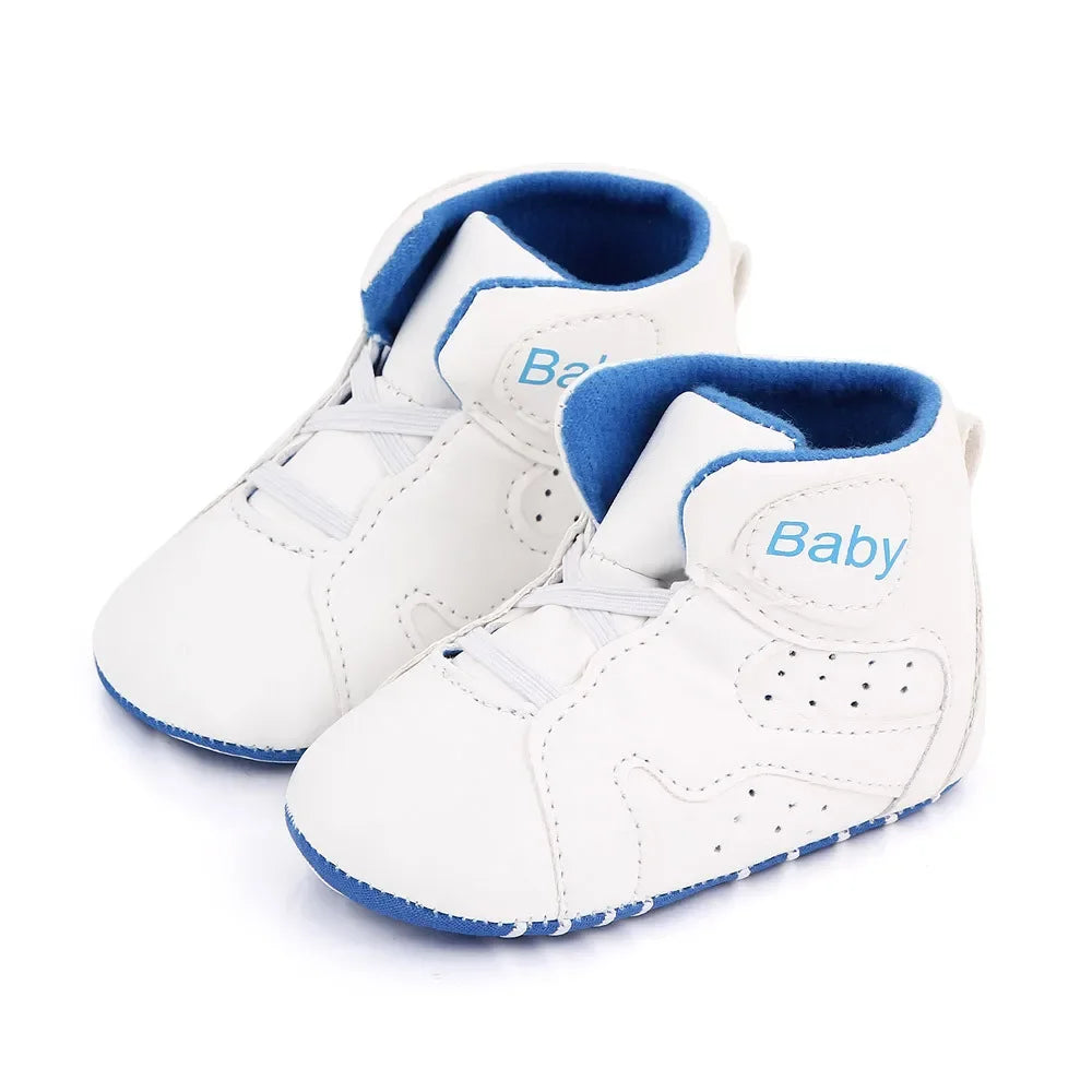 New Baby Boys Girl Sneakers Soft Bottom Non-slip Comfortable Baby Soccer Basketball Sports Shoes Infant First Walker Shoes