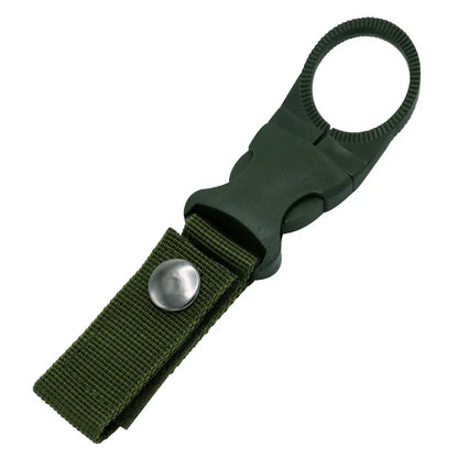 Webbing Buckle Hook Water Bottle Holder Clip Outdoor Military Nylon EDC Climb Carabiner Belt Backpack Hanger Camp