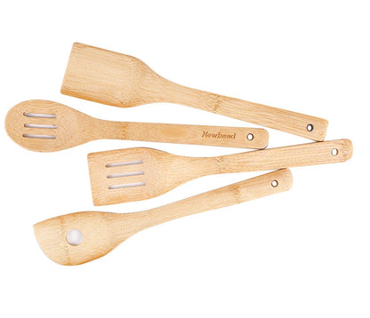 Alishan Cookware Set Bamboo Spatula Spoon Wholesale Non-stick Frying Pan Spatula Bamboo Spatula Cookware Laser