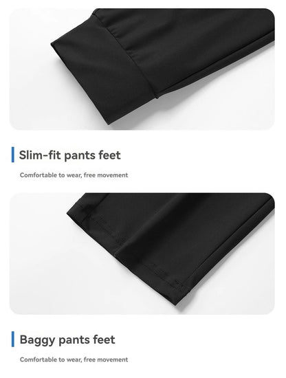 Summer Thin Ice Silk Couple Sports Pants Absorb Sweat Quickly Dry Comfortable and Breathable Men's Casual Sports Pants