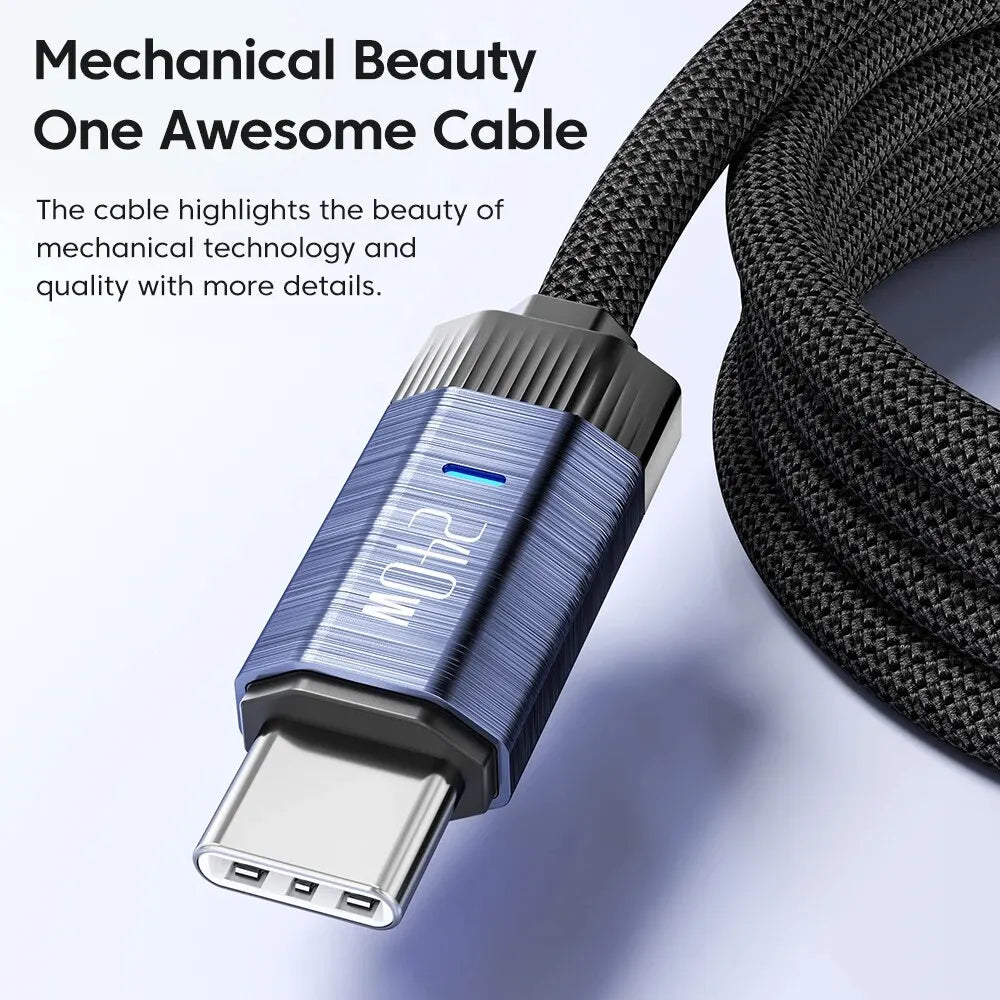 240W USB C to USB Type C Cable 48V 5A PD3.1 Super Fast Charging for iPhone 15 ProMax Samsung S23 MacBook Hauwei Xiaomi