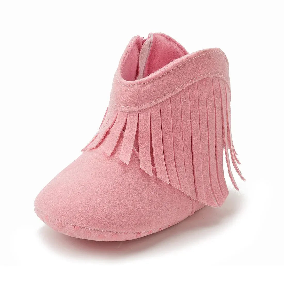 Meckior Baby Booties Vintage Tassel Anti-slip Sole Winter Warm Baby Boys Girls Shoes Snow Booties First Walkers Infant Shoes