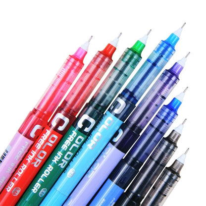 7pcs Precise Roller ball Pens,0.28/0.38/0.5mm Extra Fine Nib Liquid Ink Ballpoint Pen,for Writing School Office Stationary